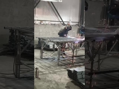 Zinkstaal hek 2M * 1,5M anti-corrosie behandeling hek Zwart eenvoudige stijl