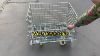 Robuuste opbergkooi van roestvrij staal 316 draad