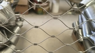 Dierentuin Dierenveiligheidsgaas Roestvrijstalen touwnet