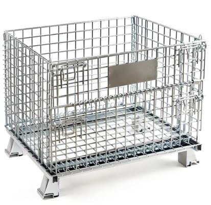 High Capacity Galvanized Foldiding Storage Wire Mesh Cages