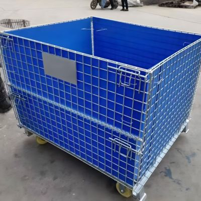 Heavy Duty Durable Galvanized Steel Folding Storage Cages