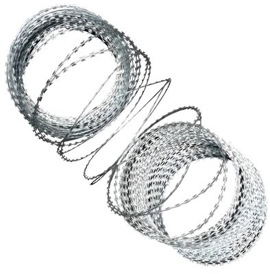 500mm Outer Diameter Hot-dipped Galvanized Razor Barbed Wire for Prison Protection and High Security Fencing