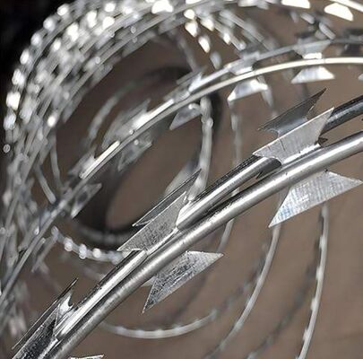 Double Strand Concertina Tape BTO-22 Razor Barbed Wire Coil Galvanized