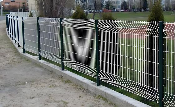 Gegalvaniseerde V-Gas Beveiligings hek Gelast draadnet Paneel hek Voor school speeltuin