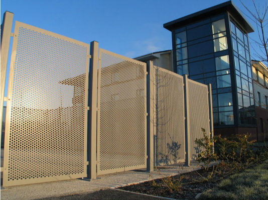 Waterdicht metalen gaas omheining 2 mm aluminium geperforeerde panelen