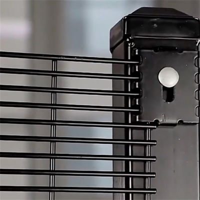 Clear View Anti Climb 358 High Security Fence Panel For Airport Railway Prison