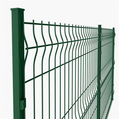 Easily Assembled V Bending Welded 3D Curved Garden Security Fence Panel 