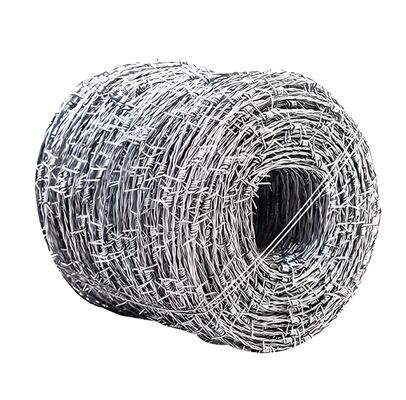 14 Gauge Double Twisted Electric Galvanized Barbed Wire for High-Security Border Protection