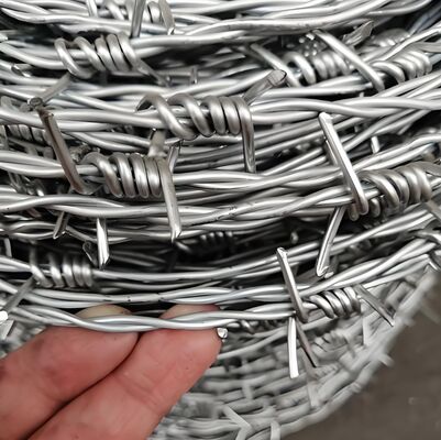 1.6mm Wire Diameter High Tensile Strength Galvanized Barbed Wire for Perimeter Security
