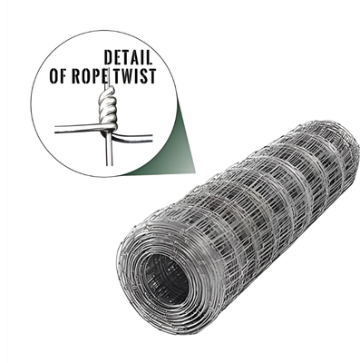 2,0 mm draad gegalvaniseerd grasland veld hek scharnierverbinding 1,2 m hoogte 50 m lengte landbouwnet