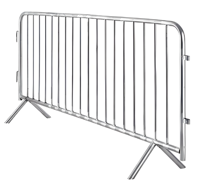 Draagbare veiligheidsbarrières van gegalvaniseerd staal 1m x 2m Eventbarricade