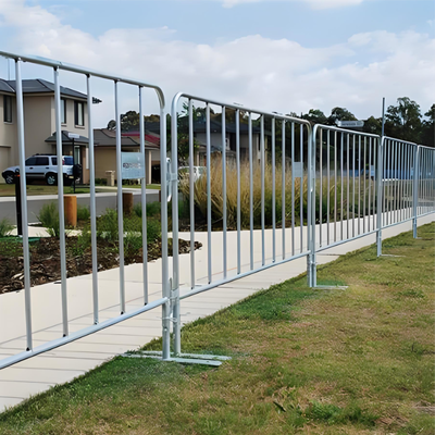Warmbad Verzinkte Crowd Control Barrière Anti-Roest Stalen Veiligheidshek 1,1m Hoogte 2m Lengte