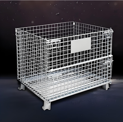 Op zwaar werk berekende de Opslagkooi 1000kg van het Draadnetwerk Ladingscapaciteit Hoge Stapelstapel omhoog 1200x800x1000mm